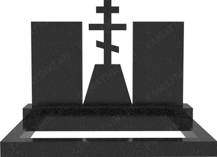 гранитный памятник с крестом
